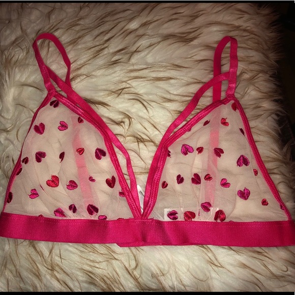 red heart bralette